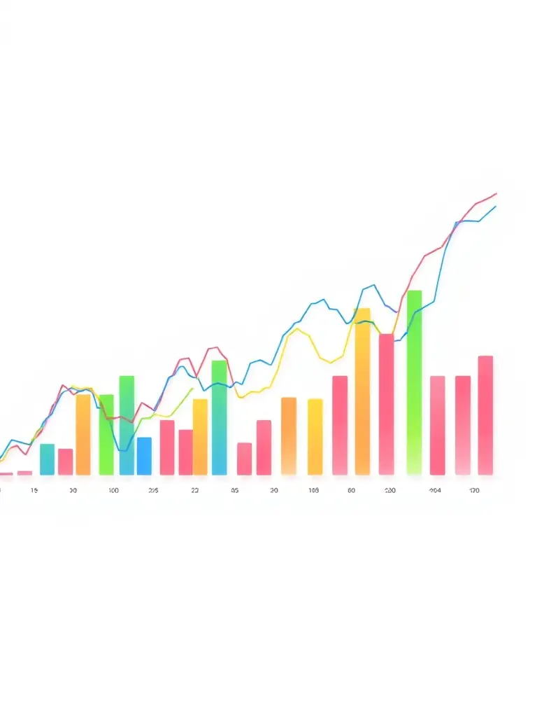A diverse portfolio chart showing growth and diversification, representing strategic asset allocation for Mexican investors.